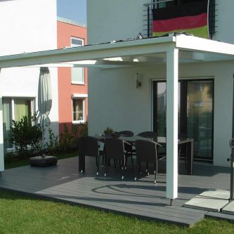 Pergola "modern" mit Glasdach